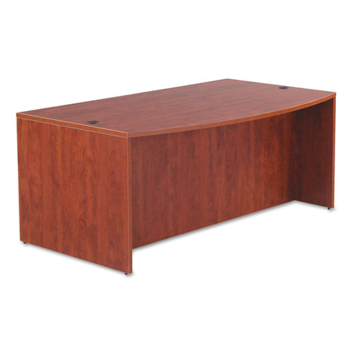 Picture of Alera Valencia Series Bow Front Desk Shell, 71" x 41.38" x 29.63", Medium Cherry