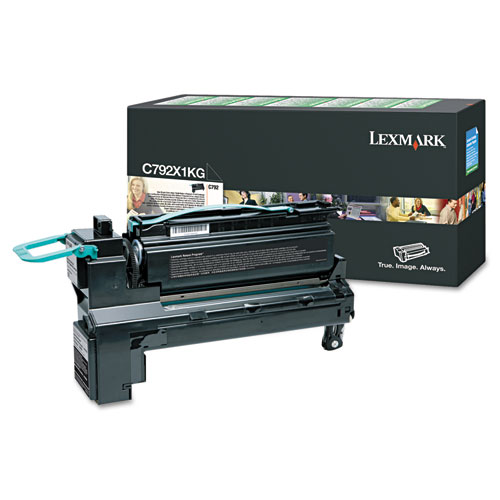 Picture of C792X1KG Return Program Extra High-Yield Toner, 20,000 Page-Yield, Black