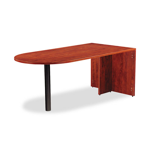 Picture of Alera Valencia Series D-Top Desk, 71" x 35.5" x 29.63", Medium Cherry