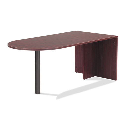 Picture of Alera Valencia Series D-Top Desk, 71" x 35.5" x 29.63", Mahogany