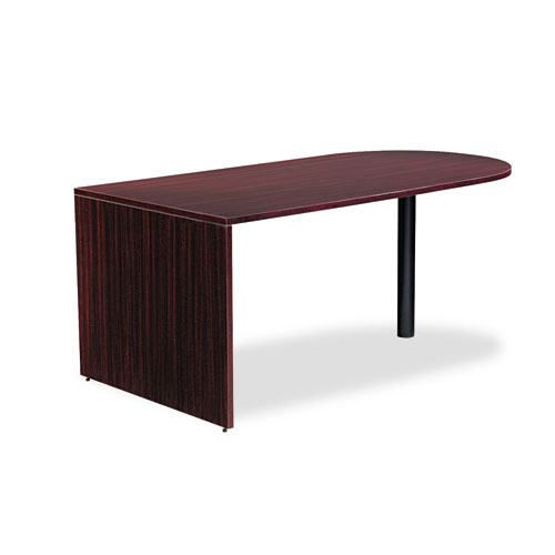 Picture of Alera Valencia Series D-Top Desk, 71" x 35.5" x 29.63", Mahogany