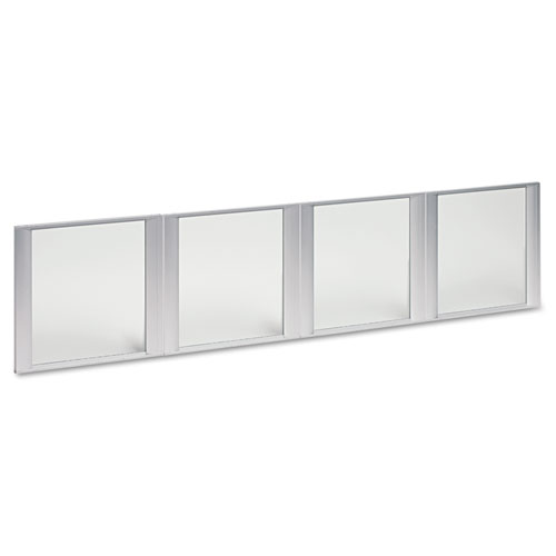 Picture of Glass Door Set With Silver Frame For 72" Wide Hutch, 17w x 16h, Clear, 4 Doors/Set