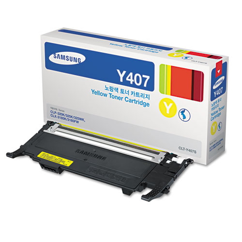 Picture of CLT-Y407S Toner, 1,000 Page-Yield, Yellow