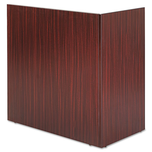 Picture of Alera Valencia Reversible Reception Return, 44.13w x 23.63d x 41.5h, Mahogany