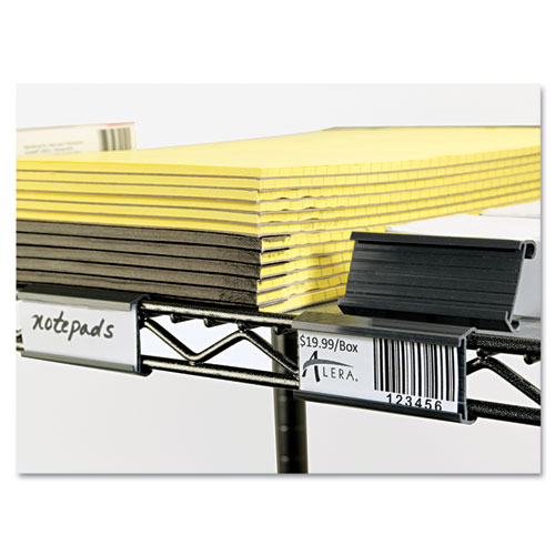 Picture of Wire Shelving Shelf Tag, Side Load, 3" Long, Gray, 10/Pack