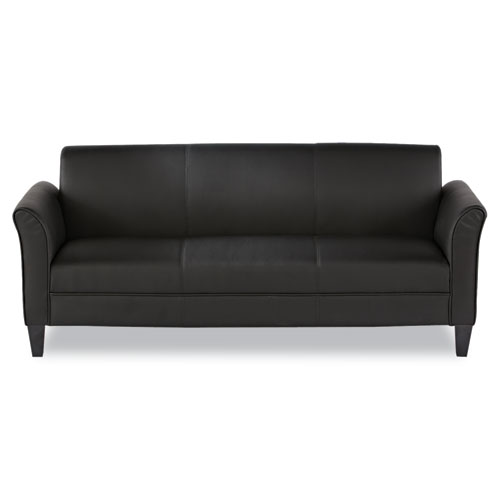Picture of Alera Reception Lounge Furniture, 3-Cushion Sofa, 77w x 31.5d x 32h, Black