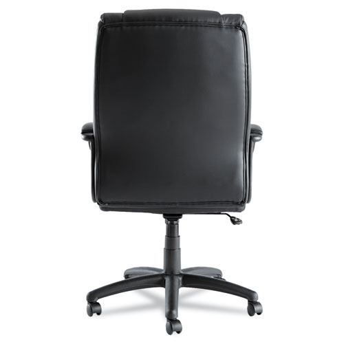 Picture of Alera Fraze Series Executive High-Back Swivel/Tilt Bonded Leather Chair, Supports 275 lb, 17.71" to 21.65" Seat Height, Black