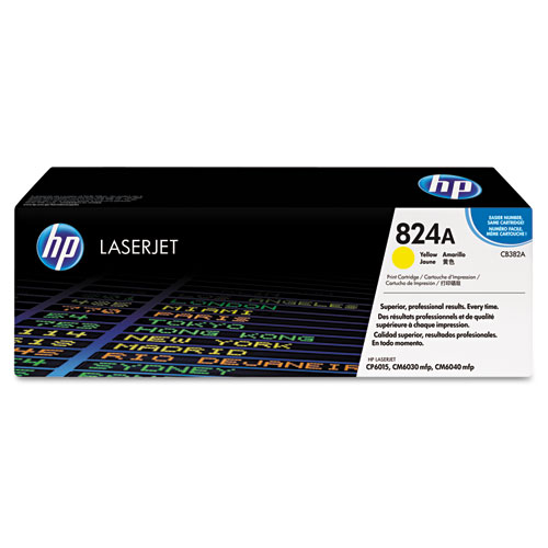 Picture of HP 824A, (CB382A) Yellow Original LaserJet Toner Cartridge