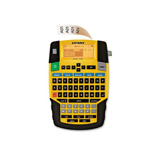 Picture of Rhino 4200 Basic Industrial Handheld Label Maker, 1 Line, 4.06 x 8.46 x 2.24