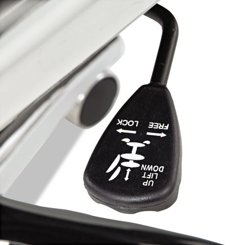 Picture of Alera Neratoli High-Back Slim Profile Chair, Faux Leather, 275 lb Cap, 17.32" to 21.25" Seat Height, White Seat/Back, Chrome