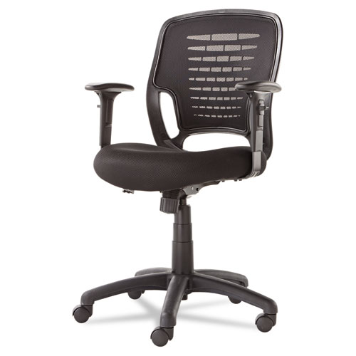 Picture of Swivel/Tilt Mesh Task Chair, Supports Up to 250 lb, 17.71" to 21.65" Seat Height, Black