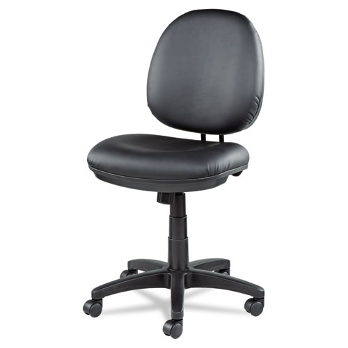 Picture of Alera Interval Series Swivel/Tilt Task Chair, Bonded Leather Seat/Back, Up to 275 lb, 18.11" to 23.22" Seat Height, Black