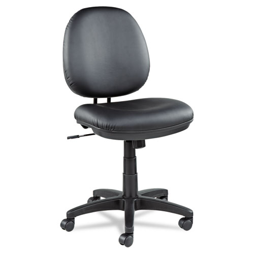 Picture of Alera Interval Series Swivel/Tilt Task Chair, Bonded Leather Seat/Back, Up to 275 lb, 18.11" to 23.22" Seat Height, Black