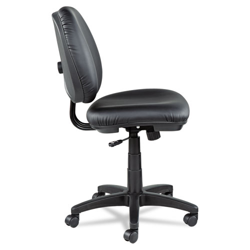 Picture of Alera Interval Series Swivel/Tilt Task Chair, Bonded Leather Seat/Back, Up to 275 lb, 18.11" to 23.22" Seat Height, Black