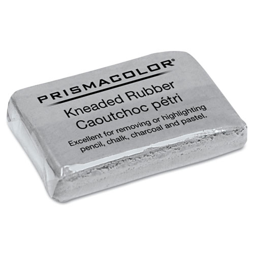 Picture of Design Kneaded Rubber Art Eraser, For Pencil Marks, Rectangular Block, Large, Gray