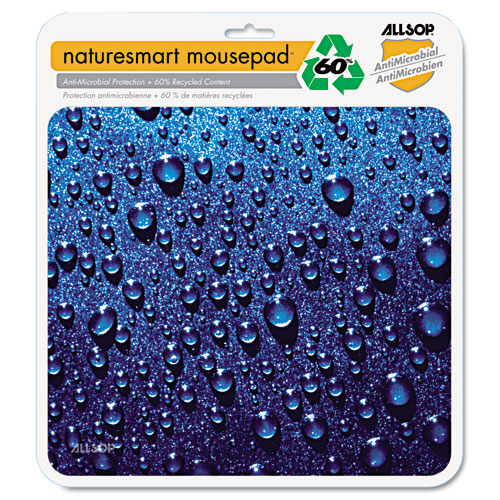 Picture of Naturesmart Mouse Pad, 8.5 x 8, Raindrops Design