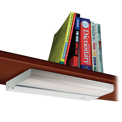 Picture of Low-Profile Under-Cabinet LED-Tube Light Fixture with (1) 9 W LED Tube, Steel Housing, 18.25" x 4" x 1.75", White