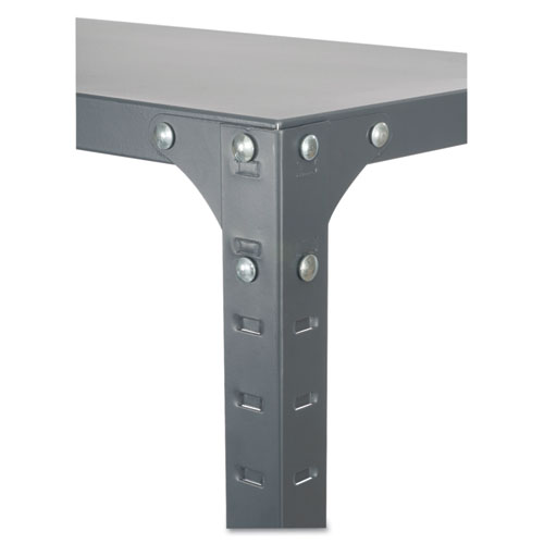 Picture of Commercial Steel Shelving Unit, Six-Shelf, 36w x 24d x 75h, Dark Gray