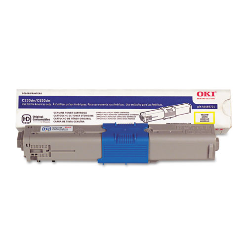 Picture of 44469701 Toner, 3,000 Page-Yield, Yellow