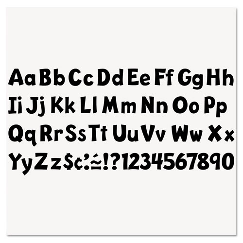 Picture of Ready Letters Playful Combo Set, Black, 4"h, 216/Set