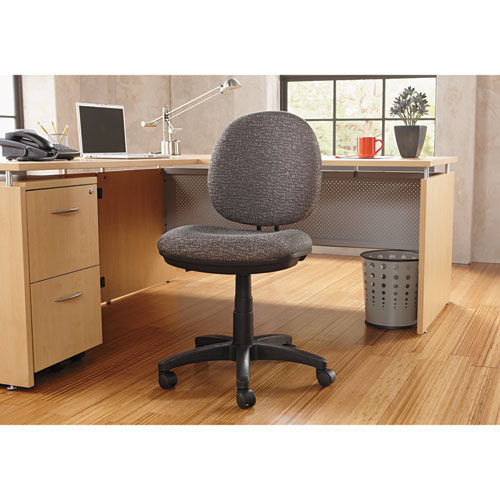 Picture of Alera Interval Series Swivel/Tilt Task Chair, Supports 275 lb, 18.11" to 23.22" Seat, Graphite Gray Seat/Back, Black Base