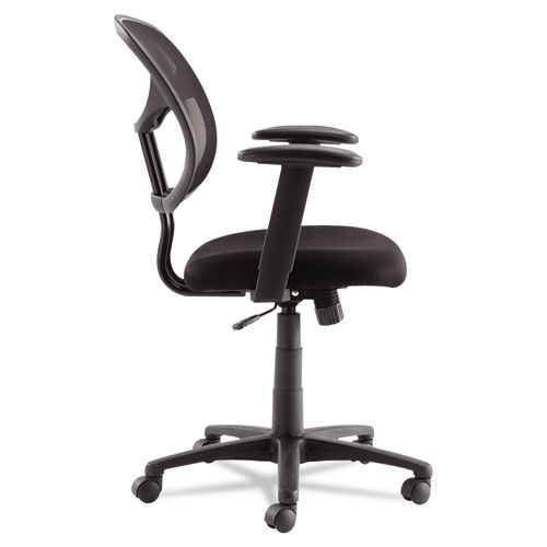 Picture of Swivel/Tilt Mesh Task Chair with Adjustable Arms, Supports Up to 250 lb, 17.72" to 22.24" Seat Height, Black