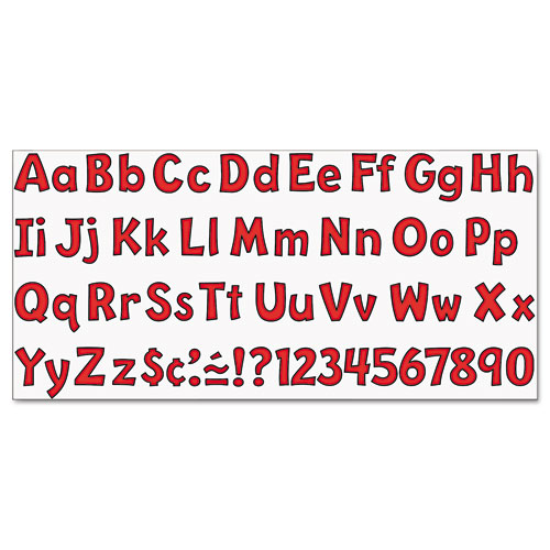 Picture of Ready Letters Playful Combo Set, Red, 4"h, 216/Set