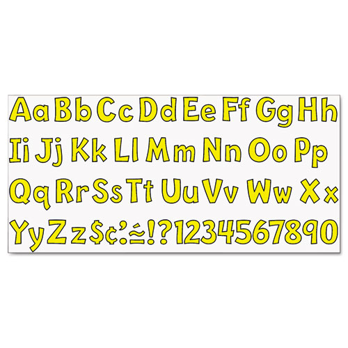 Picture of Ready Letters Playful Combo Set, Yellow, 4"h, 216/Set