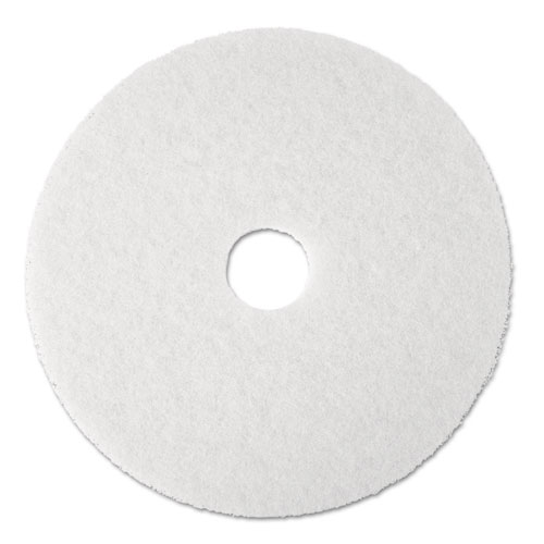 Picture of Low-Speed Super Polishing Floor Pads 4100, 20" Diameter, White, 5/Carton