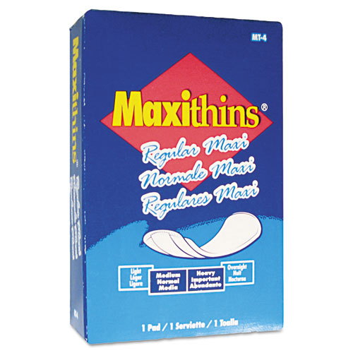 Picture of Maxithins Vended Sanitary Napkins #4, Maxi, 100 Individually Boxed Napkins/Carton