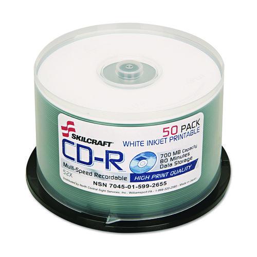 7045015992655%2C+Skilcraft+Recordable+Compact+Disc%2C+Cd-R%2C+700+Mb%2F80+Min%2C+52x%2C+Spindle%2C+White%2C+50%2Fpack