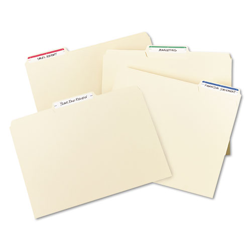 Picture of Printable 4" x 6" - Permanent File Folder Labels, 0.69 x 3.44, White, 7/Sheet, 36 Sheets/Pack, (5200)