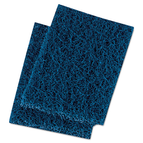 Picture of Extra Heavy-Duty Scour Pad, 3.5 x 5, Dark Blue, 20/Carton