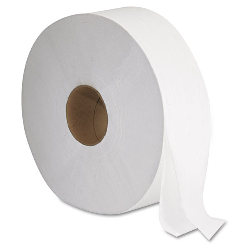 Picture of JRT Jumbo Bath Tissue, Septic Safe, 2-Ply, White, 3.3" x 1,375 ft, 12" dia, 6 Rolls/Carton