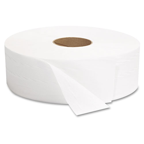 Picture of JRT Jumbo Bath Tissue, Septic Safe, 2-Ply, White, 3.3" x 1,375 ft, 12" dia, 6 Rolls/Carton