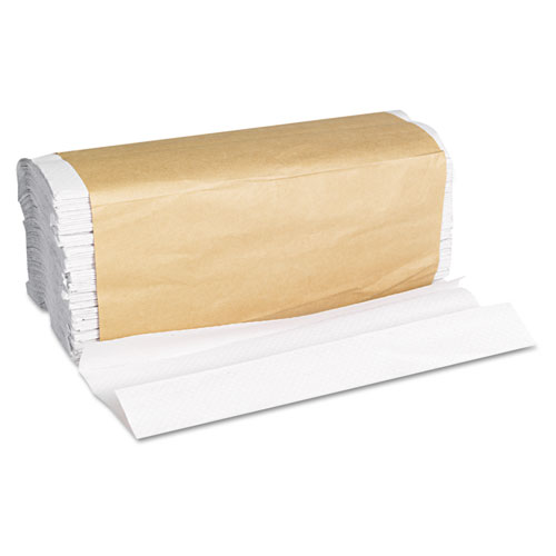 Picture of C-Fold Towels, 1-Ply, 11 x 10.13, White, 198/Pack, 12 Packs/Carton