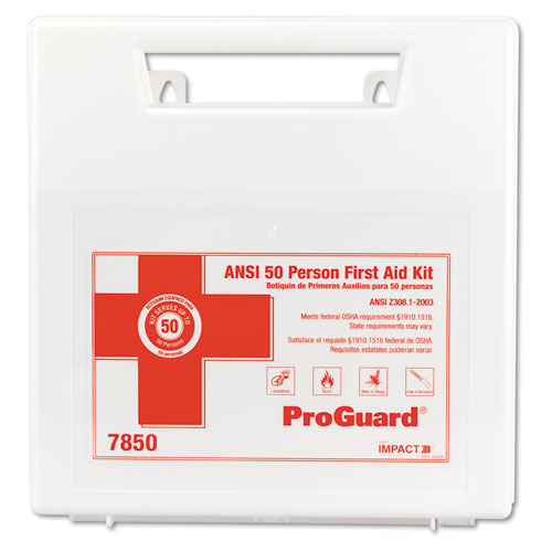 Picture of First Aid Kit for 50 People, 194 Pieces, Plastic Case