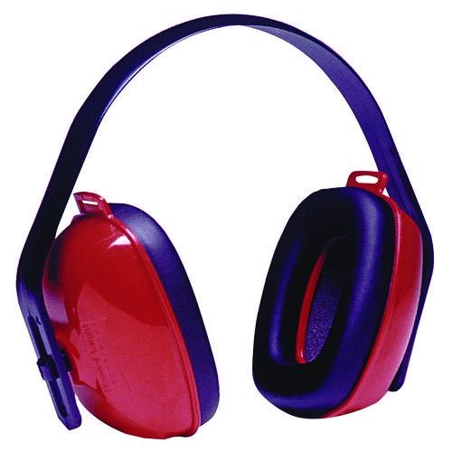 Picture of QM24+ Three-Position Earmuffs, 25 dB NRR, Red/Black