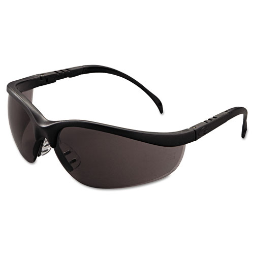 Picture of Klondike Safety Glasses, Matte Black Frame, Gray Lens, 12/Box