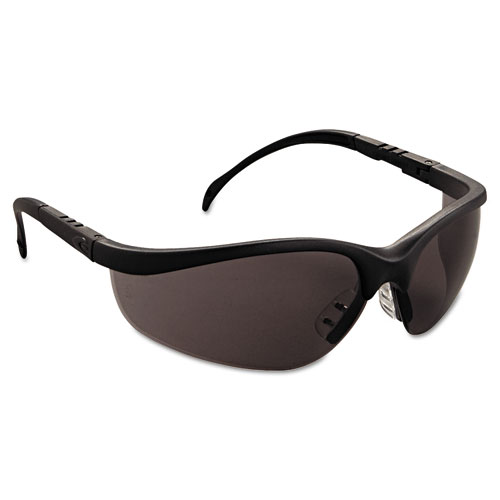 Picture of Klondike Safety Glasses, Matte Black Frame, Gray Lens, 12/Box