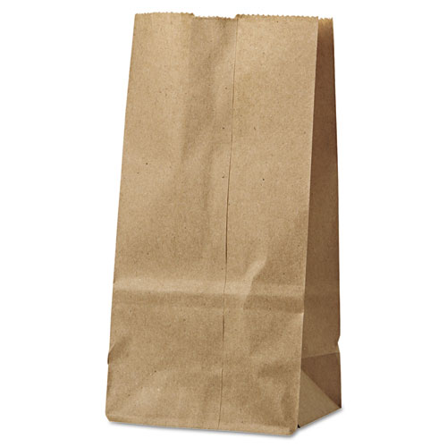 Picture of Grocery Paper Bags, 30 lb Capacity, #2, 4.31" x 2.44" x 7.88", Kraft, 500 Bags