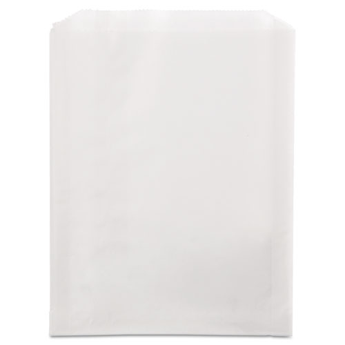 Picture of Grease-Resistant Single-Serve Bags, 6.5" x 1" x 8", White, 2,000/Carton