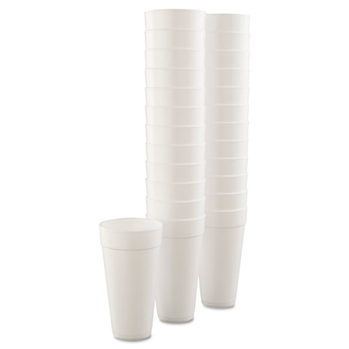 Picture of Foam Drink Cups, 24 oz, White, 500/Carton
