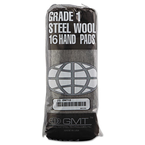 Picture of Industrial-Quality Steel Wool Hand Pad, #1 Medium, 16/Pack, 192/Carton