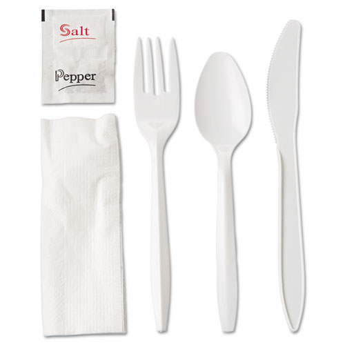 Wrapped+Cutlery+Kit%2C+Fork%2Fknife%2Fspoon%2Fnapkin%2Fsalt%2Fpepper%2C+Polypropylene%2C+White%2C+250%2Fcarton