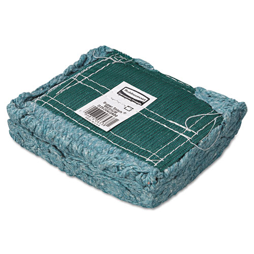 Picture of Super Stitch Blend Mop Head, Medium, Cotton/Synthetic, Green, 6/Carton