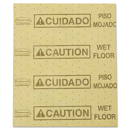 Picture of Over-the-Spill Pad, Caution Wet Floor, 16 oz, 16.5 x 20, 22 Sheets/Pad