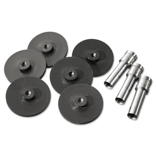 Picture of Replacement Head Punch Set, Three Heads/Five Discs, 9/32 Diameter Hole, Gray