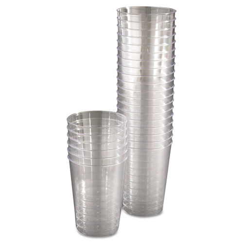 Picture of Comet Plastic Tumblers, 10 oz, Clear, 25/Pack, 20 Packs/Carton