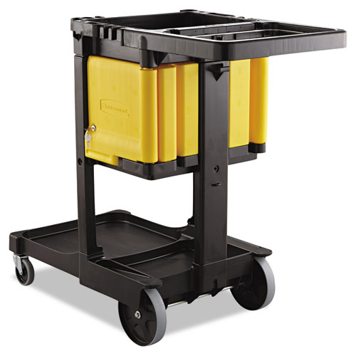 Picture of Locking Cabinet, For Rubbermaid Commercial Cleaning Carts, Yellow